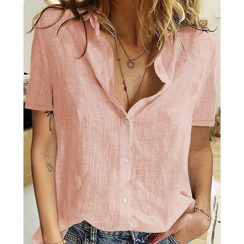 mvrsgreen alt black girl going out?classic style women edgy style church outfit brunch outfit cute spring outfitsOversized Fashion Ladies Tops Woman Shirts Summer Button Up Shirt Women Shirts Cotton Linen Short Sleeve White Top Blusas Mujer