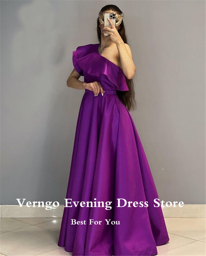 mvrsgreen alt black girl going out classic style women edgy style church outfit brunch outfit cute spring outfits Simple Purple Satin Long Prom Dresses One Shoulder Floor Length Arabic Women Formal Evening Paty Dress Plus Size