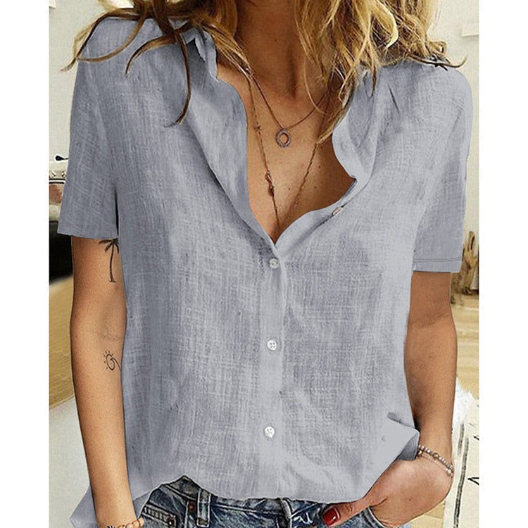 mvrsgreen alt black girl going out?classic style women edgy style church outfit brunch outfit cute spring outfitsOversized Fashion Ladies Tops Woman Shirts Summer Button Up Shirt Women Shirts Cotton Linen Short Sleeve White Top Blusas Mujer